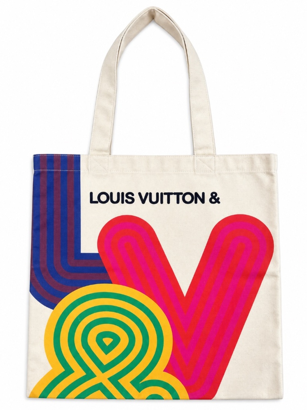 NWOT Louis Vuitton Shenzhen Exhibition Multicolor Graphic Canvas Tote Bag